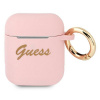 Kryt Guess Case Apple Airpods 1/2 Gua2Sssi (Silicone Vintage Script) Pink