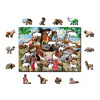 WOODEN CITY Dřevěné puzzle Život na farmě 2v1, 200 dílků EKO