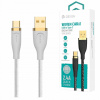 Kábel Devia USB - USB typ C 1,5 m biely