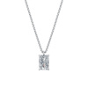 Dámsky prívesok vrátane retiazky DF 6405, biele zlato, s 3,00 ct VS1/F laboratórnym diamantom
