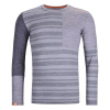 Pánske Merino tričko 185 Rock'n'Wool Long Sleeve Ortovox Grey Blend veľkosti oblečenia M