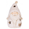 Postavička MagicHome Vianoce, Santa guľa, keramika, 30 cm