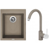 Set Sinks (dřez Cube 410 Truffle 54 + baterie Mix 35 Truffle 54) TLC410MI3554