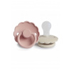 Frigg Dvojbalenie cumlíkov frigg daisy blush/ cream, 0-6m, silikón