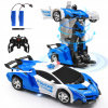 Ovládaný robot kaskadérsky autobot 2v1 auto s diaľkovým ovládaním, otáčanie o 360°