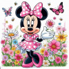 CUKROVÁ TLAČ jedlý obrázok na tortu Cukrová hmota Potlač Minnie Mouse Miki 5