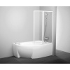 RAVAK VSK2 Rosa 140 vaňová zástena dvojdielna pravá white+transparent, 76P70100Z1