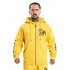 Amstaff mikina na zips s kapucňou Logo 2.0 Zip yellow/black Veľkosť: XL, Farba: žltá