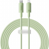 Baseus ekologický odbúrateľný nabíjací a dátový kábel PD 20W USB-C/Lightning na iPhone/iPad/iPod/AirPods - 2 m - svetlozelený - možnosť vrátiť tovar ZADARMO do 30tich dní