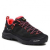Salewa Wildfire Leather Gtx Black Fluo Coral Dámska Turistická Obuv Veľkosť 5,5