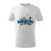 Badminton legend - Tričko detské bavlnené - 158 cm/12 rokov ( Biela )