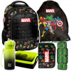 Avengers Paso viackomorový školský batoh čierny, Odtiene červenej, Odtiene modrej, Odtiene zelenej, Multicolor 19 l + 4 ďalšie produkty (Školský batoh Marvel Avengers Paso, čierny, pre chlapcov 1-3 ro