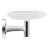 Duravit Starck T - Mydlovnička s držiakom, chróm/mliečne sklo 0099331000