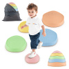 Costway Balančné kamene stohovateľné okrúhle 5ks PASTEL