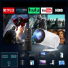PROJEKTOR ANDROID TV 4K WIFI FULL HD PRENOSNÝ SMART REPRODUKTOR