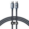 Baseus Crystal Shine USB-C - USB-C 100W kábel 1,2 m čierny (CAJY000601)