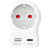 Skross 1.500283-E cestovný adaptér SKROSS - Länderstecker Europe to UK USB AC20PD weiß; 1.500283-E