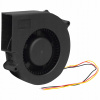 VENTILÁTOROVÁ FÚKAČKA CHLADENIE TURBÍNA 12V 75x75x30mm GULIČKOVÉ LOŽISKO