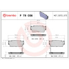 BREMBO Sada brzdových platničiek kotúčovej brzdy BREMBO P 79 006