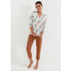 Cana Dámske bavlnené pyžamo s kvetmi Cana 213, Veľkosť L, Farba botanická