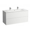 Laufen PRO S umývadlová skrinka 120x50cm s umývadlom Slim,2 otv.pre bat,2 zásuvky,BielaMat H8649632601071