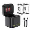 Trojkanálová nabíjačka batérií pre GoPro Hero 13 Black Telesin (S0-BCG-10-TGP)