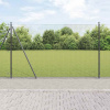 zahrada-XL Plot s stĺpmi Sivá 1.4 x 10 m Oceľ 3352527
