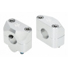 Adaptér CNC, zvýšenie riadidiel, podložky pod riadidlá 22mm +20mm HLP strieborný