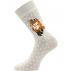 Lonka Foxana Dámske bambusové ponožky BM000004111200100588 líšky 35-38 (23-25)