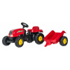 Rolly Toys Šlapací traktor Rolly Zetor s vlečkou červený