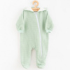 Dojčenský mušelínový overal s kapucňou New Baby Comfort clothes šalviová zelená