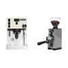 Rancilio Silvia PRO X, white + Eureka Mignon Libra 65 All Purpose, CR grey