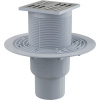 ALCAPLAST APV201 Podlahová vpusť 105 × 105/50/75 priama
