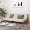 zahrada-XL 2-miestna rozkladacia pohovka, krémová, zamat 375935