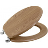 Aqualine AQUALINE WC sedátko, dub 1705-10