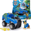 SÚPRAVA Tlapkovej patroly JUNGLE ŠTEŇATÁ SET CHASE VOZIDLO + POSTAVA (PAW PATROL JUNGLE VEHICLE JUNGLE CHASE + MODRÁ POSTAVIČKA)