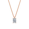 Dámsky prívesok vrátane retiazky DF 6405, ružové zlato, s 3,00 ct VS1/F laboratórnym diamantom