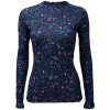 Nanosilver dámske termo tričko nanosilver® Bloom tmavo modré Veľkosť: 2XL