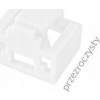 Zámek zásuvky Alantec RJ45 proti neoprávněnému vložení, průhledná barva (balení 24 ks + klíč) ALANTEC