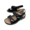 Dámske zdravotné sandále čiernej farby 01 čierná 36