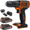 Black & Decker BDCDC18B Aku vŕtačka 30Nm Li-Ion (2x1,5Ah/18V)