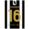 Superfutbal Maketa dresu Juventus Turín, čiena / biela Rozmer: A3, Meno a číslo: Cuadrado 16