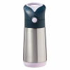 Dětská termoska b.box s brčkem 350 ml indigo / růžová