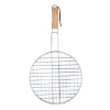 Mriežka opekacia guľatá pr.30cm BBQ, drevená rukoväť