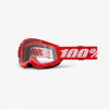 Okuliare 100 % Strata 2 Junior Red clear