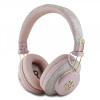 Bezdrôtové slúchadlá Guess PU 4G Metal Logo ENC Pink