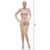 vidaXL Dámska figurína typ B - Béžová - 122951-69078