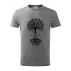 Narodeninový strom 50 - Tričko detské bavlnené - 158 cm/12 rokov ( Tmavosivý melír )