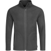 Stedman Mikina Fleece Jacket Men na zip, pánská COT055030g4605-grey steel 2XL Šedá ocel