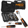 NEO TOOLS Nástrčné Kľúče 73 ks - 1/2 1/4
